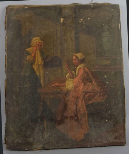 Tableau ancien scène de - tableau, .