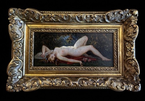 Tableau ancien xixe huile - xixe,