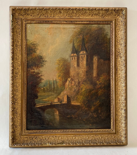 Ancien tableau peinture hst - tableau,