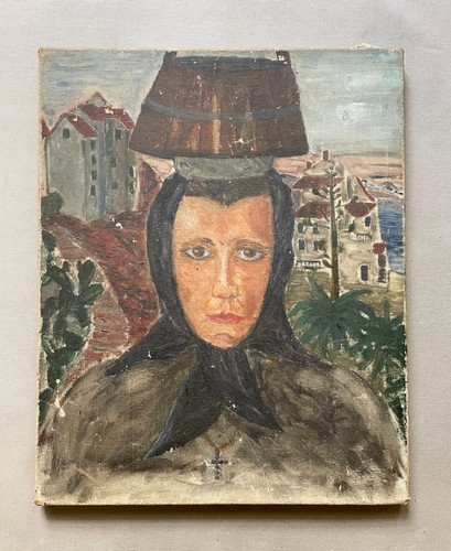 Femme sud huile sur - du, toile