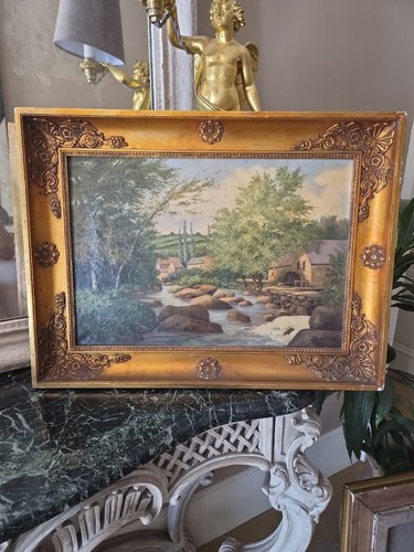 Tableau xixe huile sur - huile,